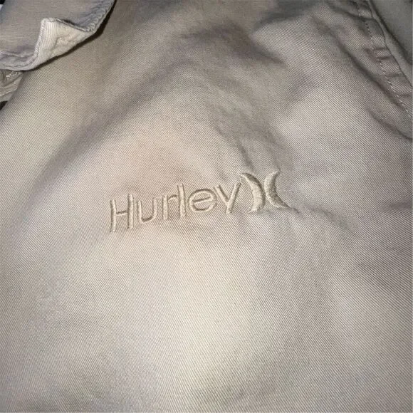 Hurley Men's Sherpa Lined Utility Military Jacket Tan Size S Casual Mid-Length - Picture 6 of 14